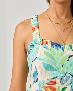 Beach gauze tunic dress