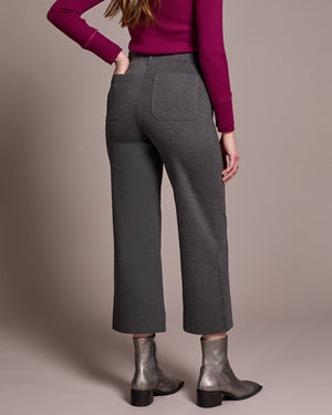 Charcoal Ponte Capri Pant