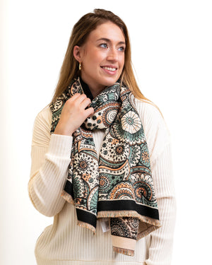 black paisley scarf