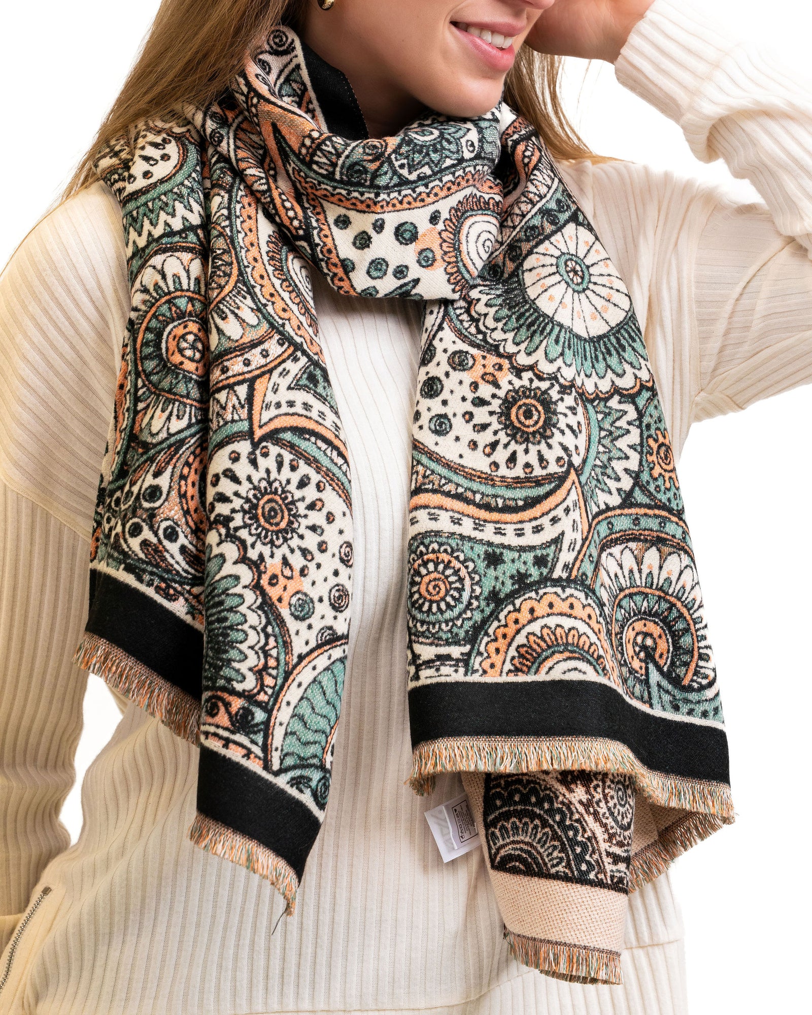 black paisley scarf