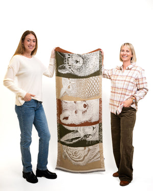Olive/Khaki Animal Scarf