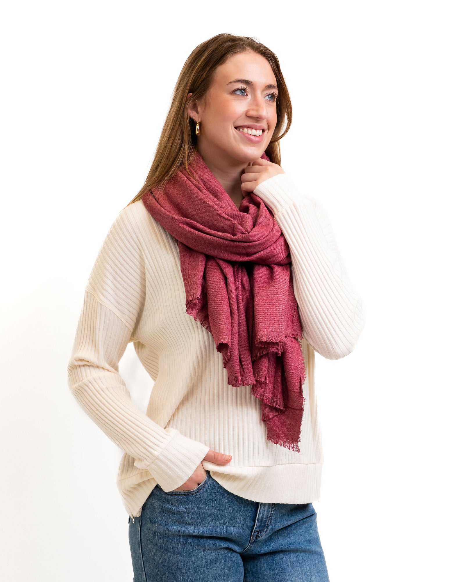 Burgundy Scarf