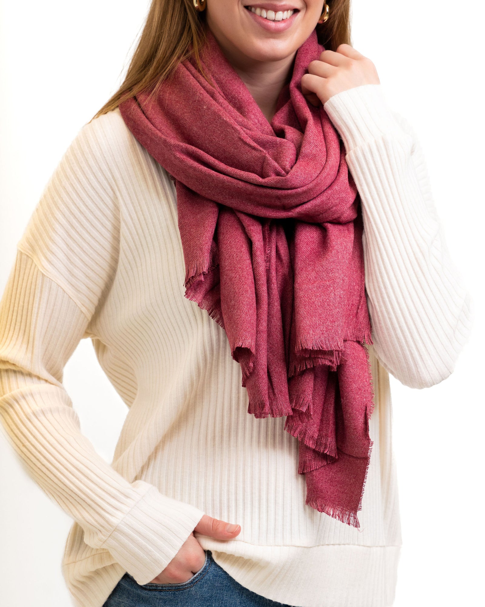 Burgundy Scarf