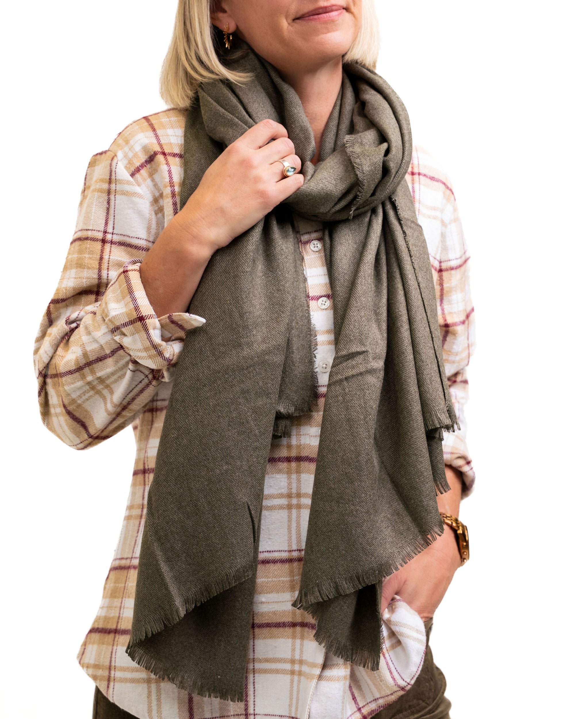 Olive scarf