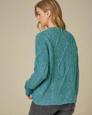 Cable Knit Sweater - 2 Colors