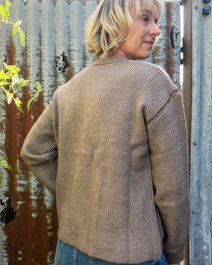 Contrast Stitch Cardigan