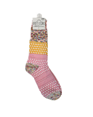 multi pink socks