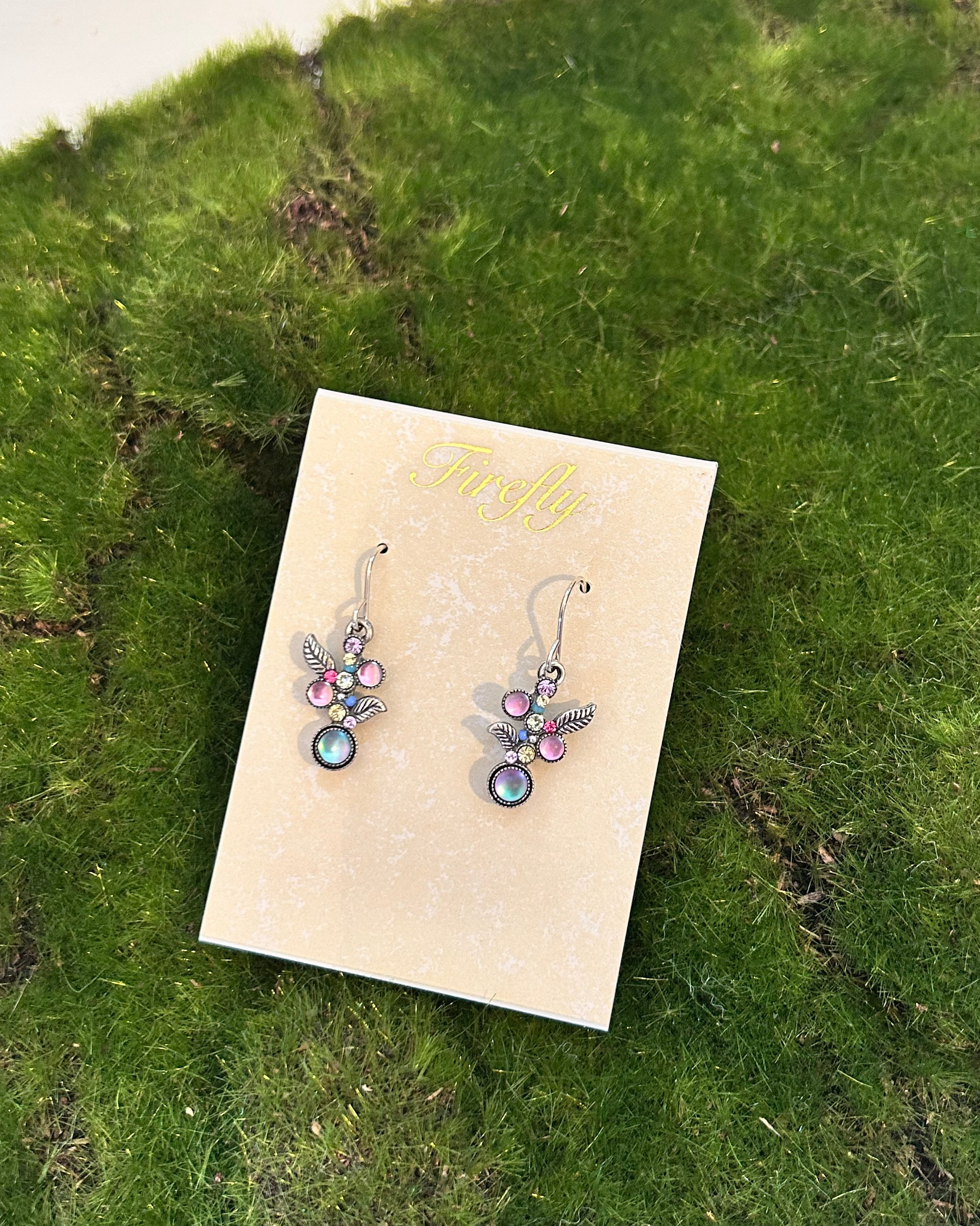 pastel soft moonlight earrings