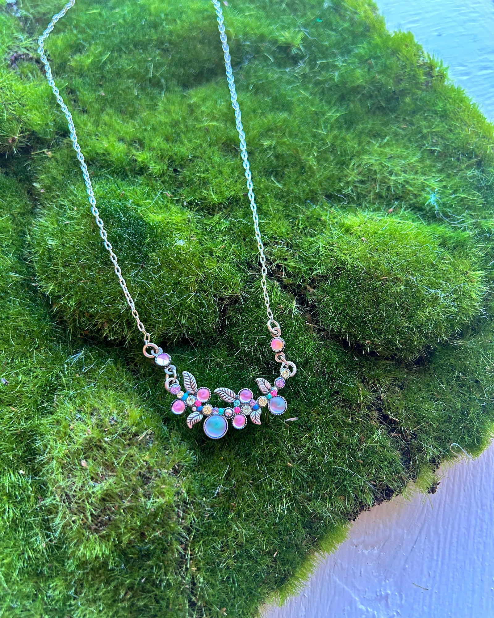 pastel scallop necklace