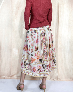 italian floral skirt