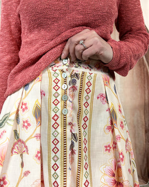 italian floral skirt