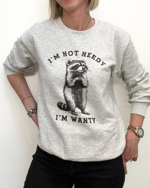 Raccoon Needy Sweatshirt