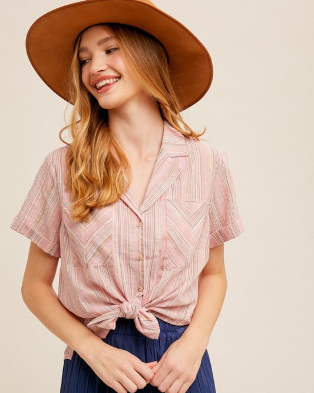 pink patch top