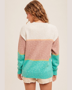 Jade Block Sweater