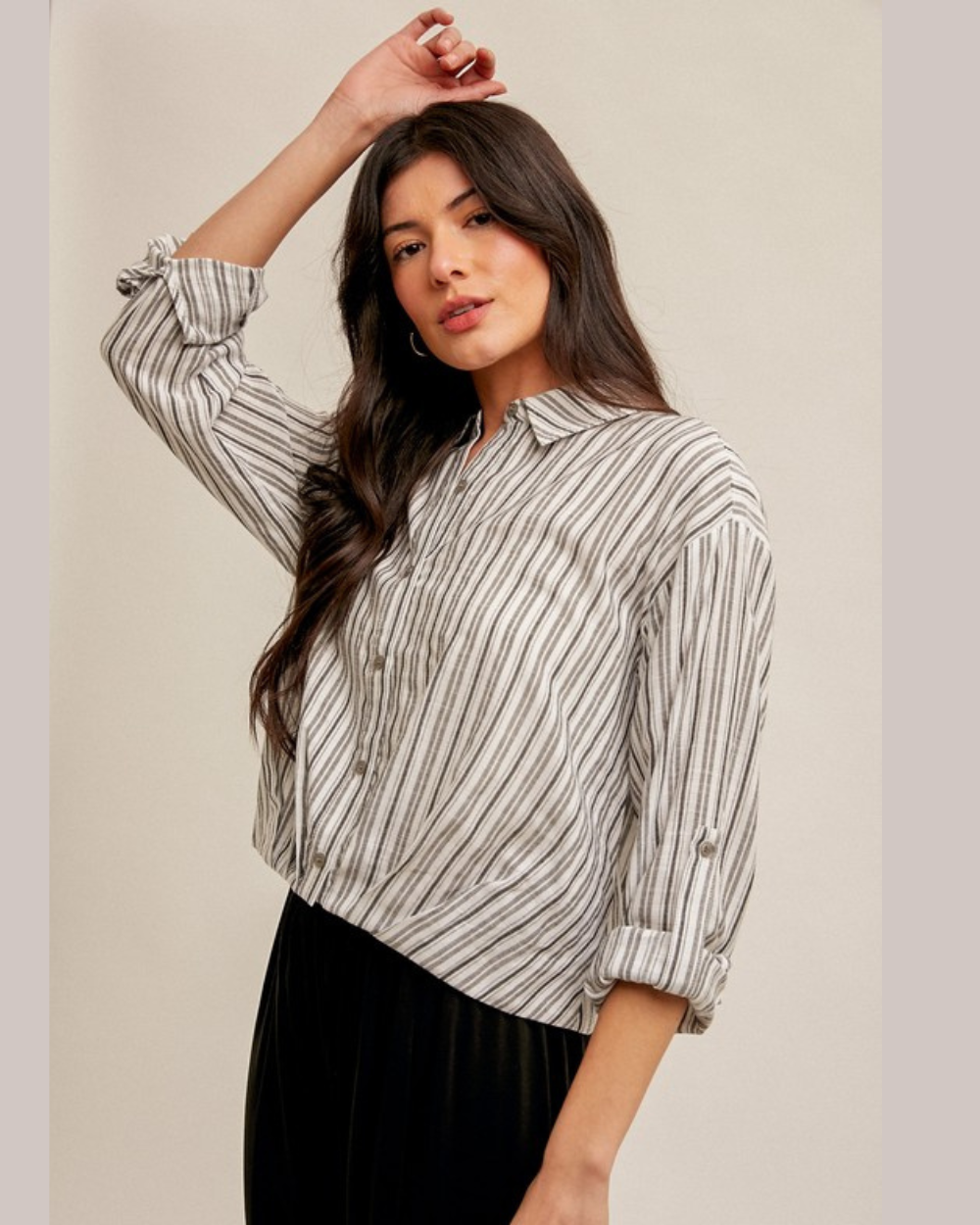 black stripe top