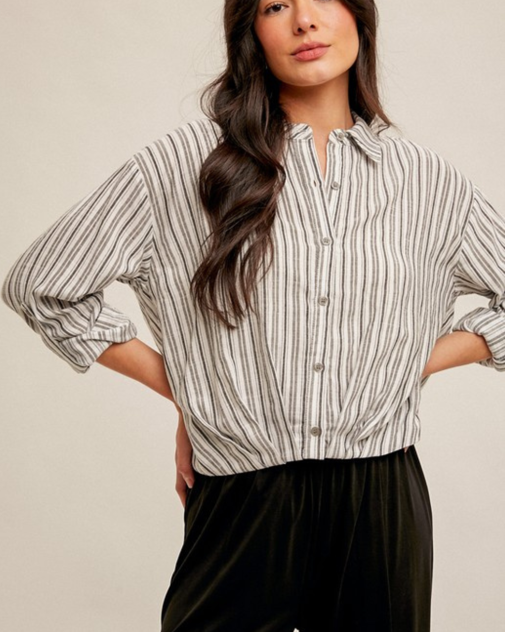 black stripe top