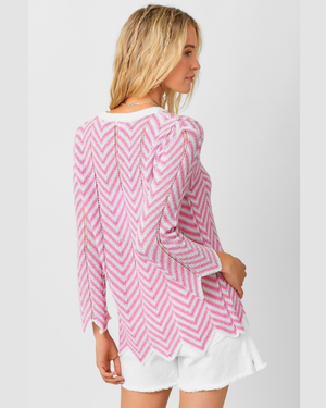 scallop edge sweater