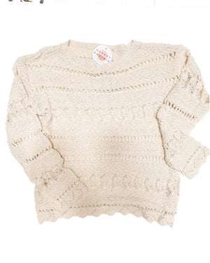 ivory crochet sweater