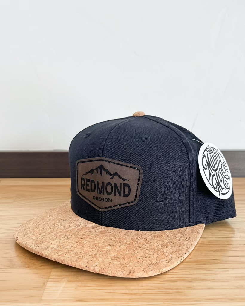 black cork bill hat