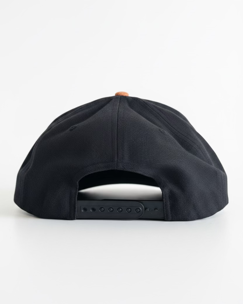black cork bill hat