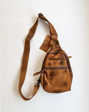 leather sling bag