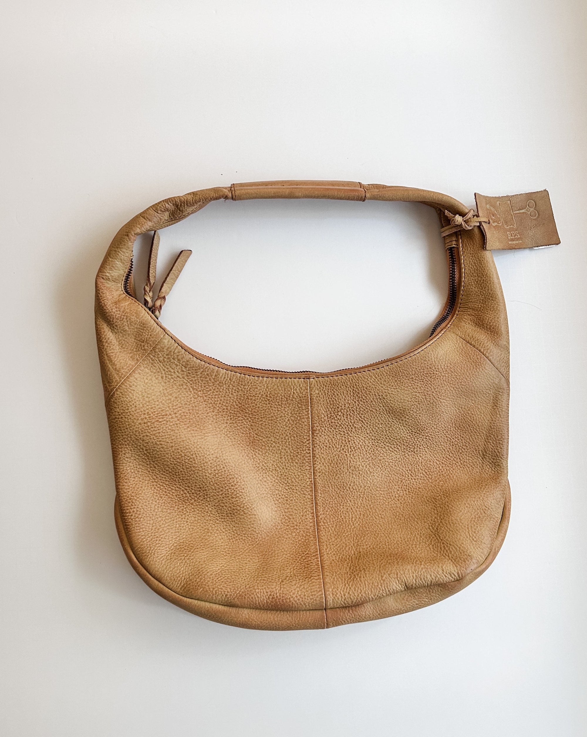 Tan travel purse