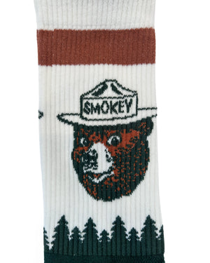 smokey bear face socks