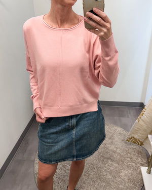 bubblegum seamed sweater