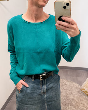 betta color seamed sweater