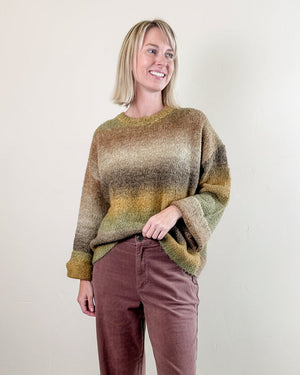 ombre coffee sweater
