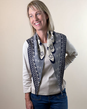 triangle sweater scarf