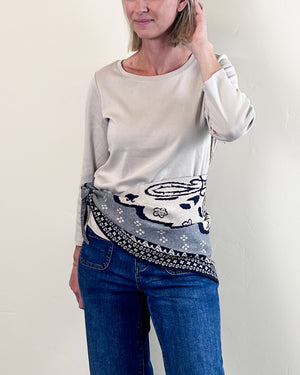 triangle sweater scarf