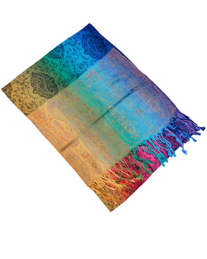 rainbow pashmina