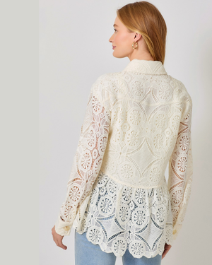 Ivory Lace Shacket