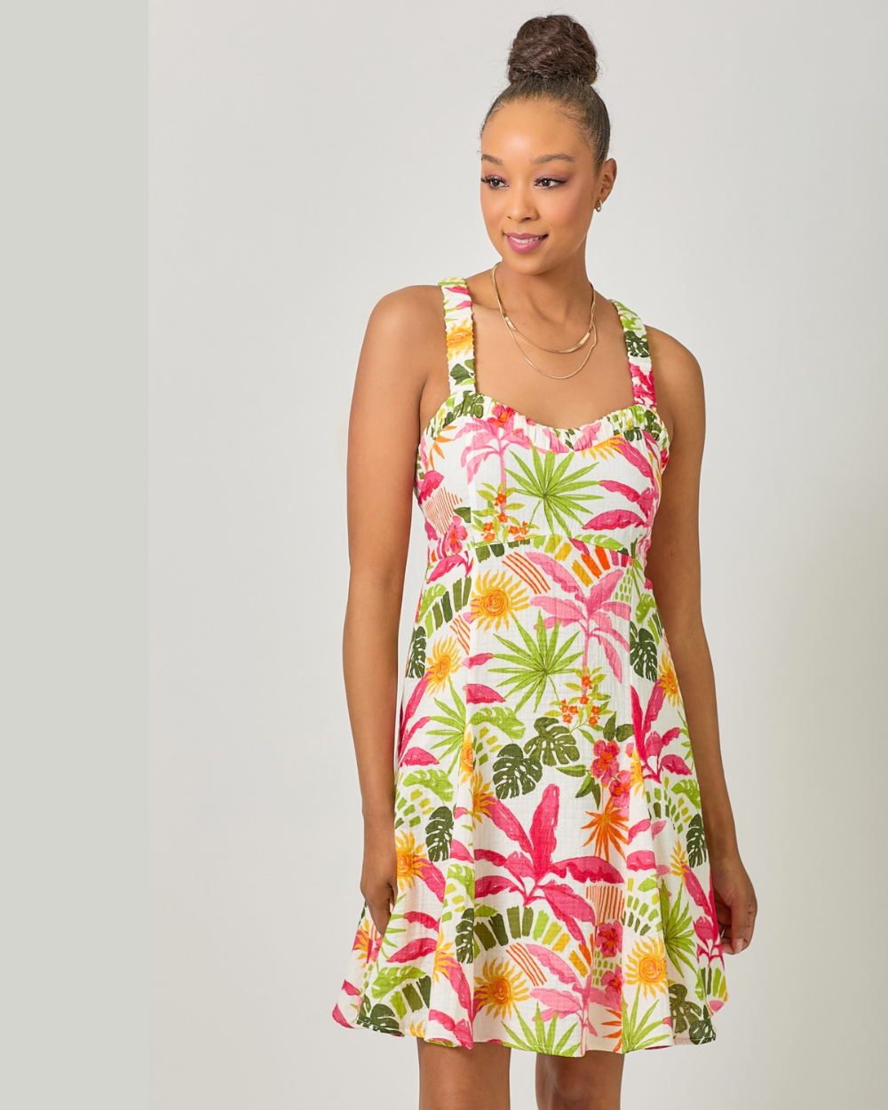Ivory Gauze tunic dress