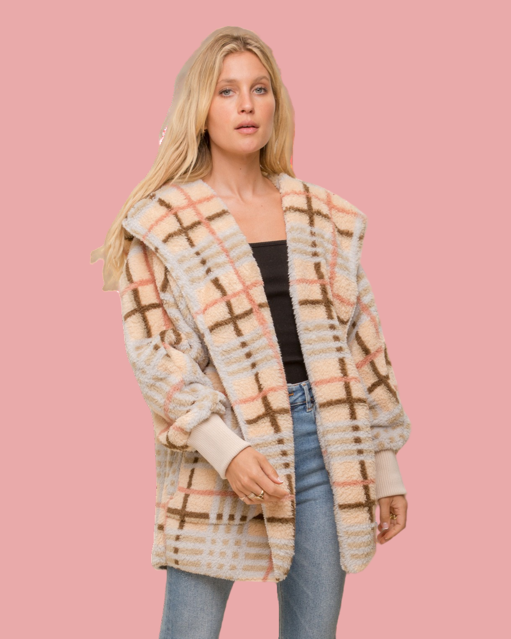 Cream cozy coat
