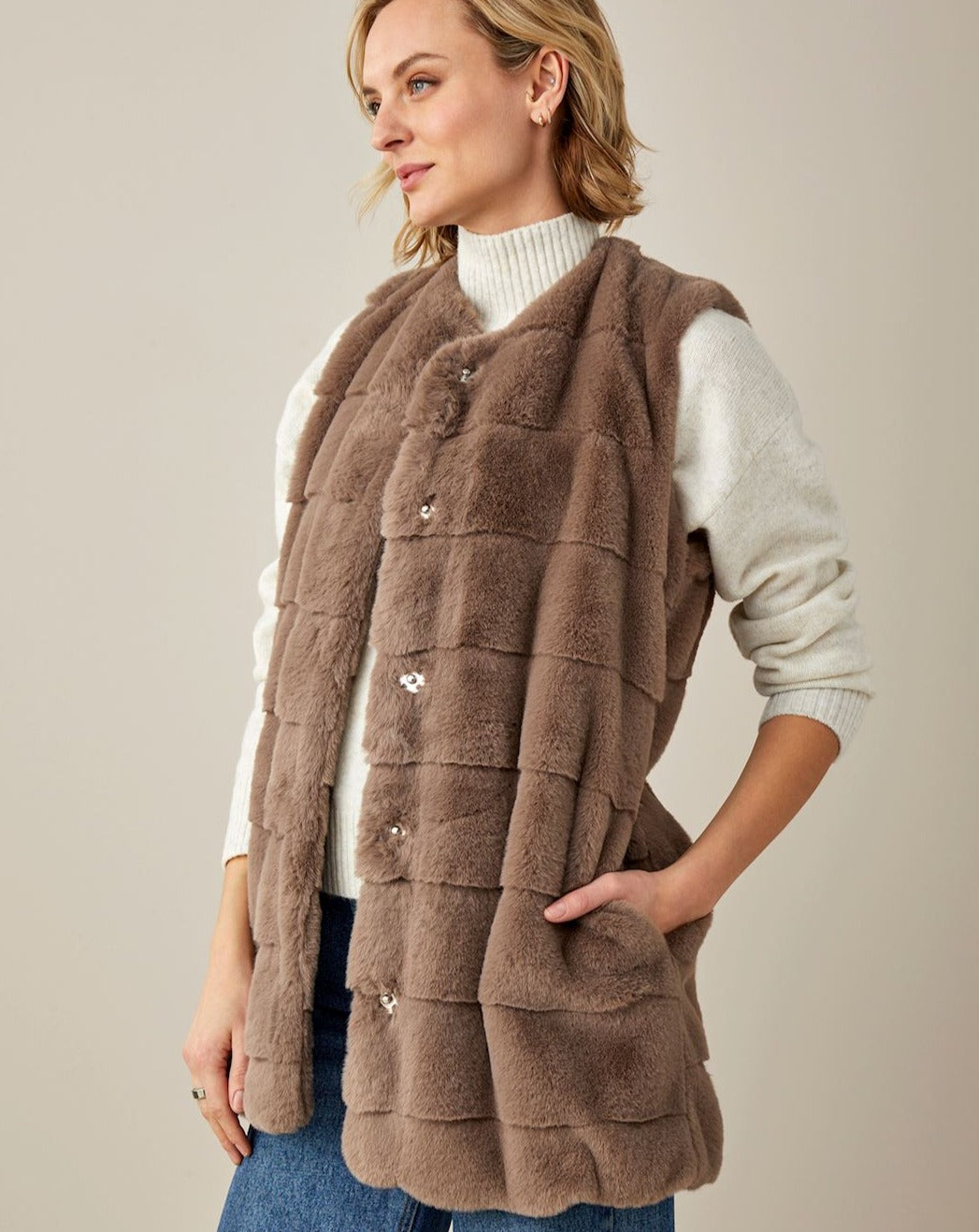 Taupe Vest