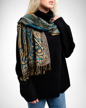 turquoise scarf