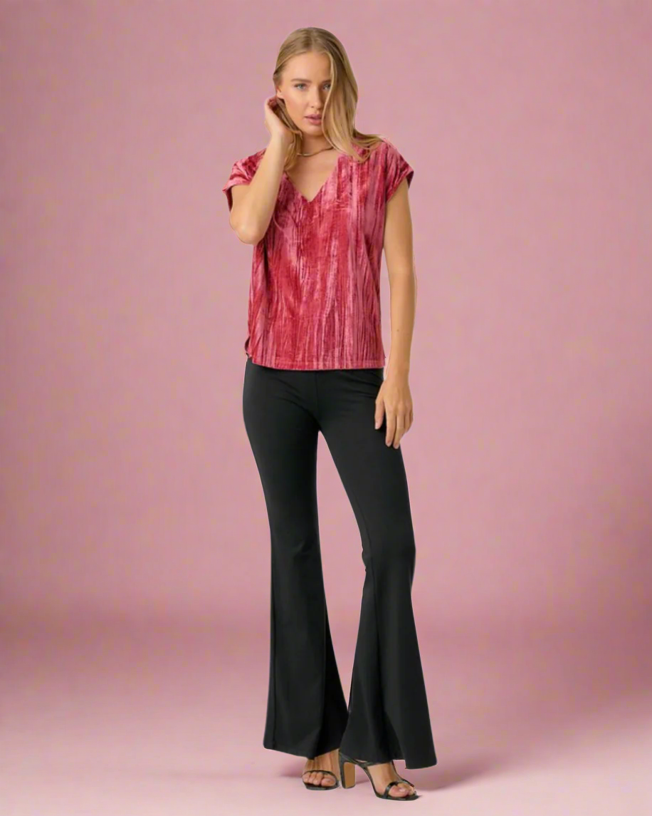 cupro velvet top