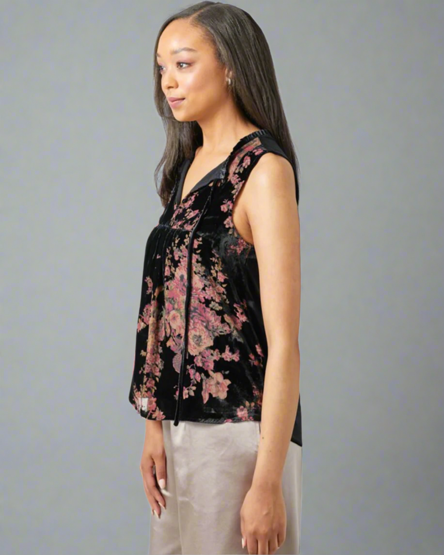 burnout velvet tank