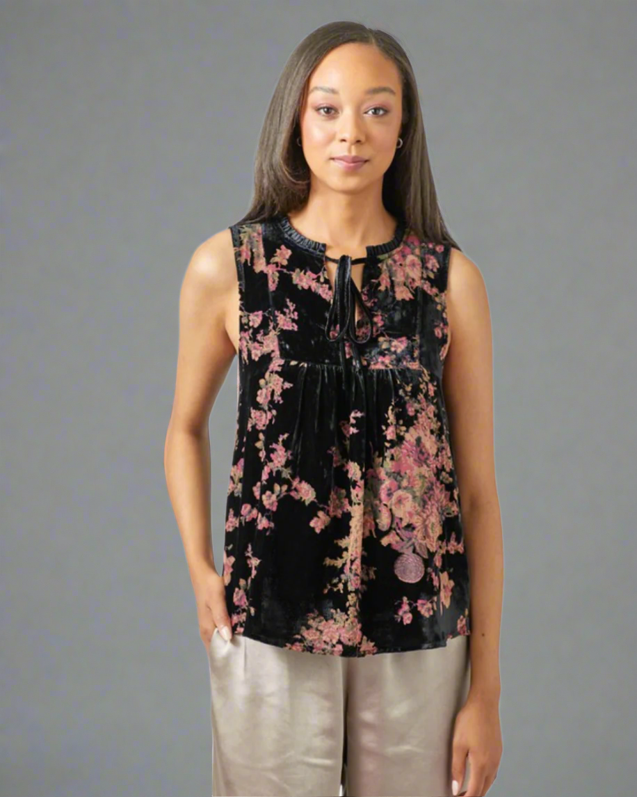 burnout velvet tank