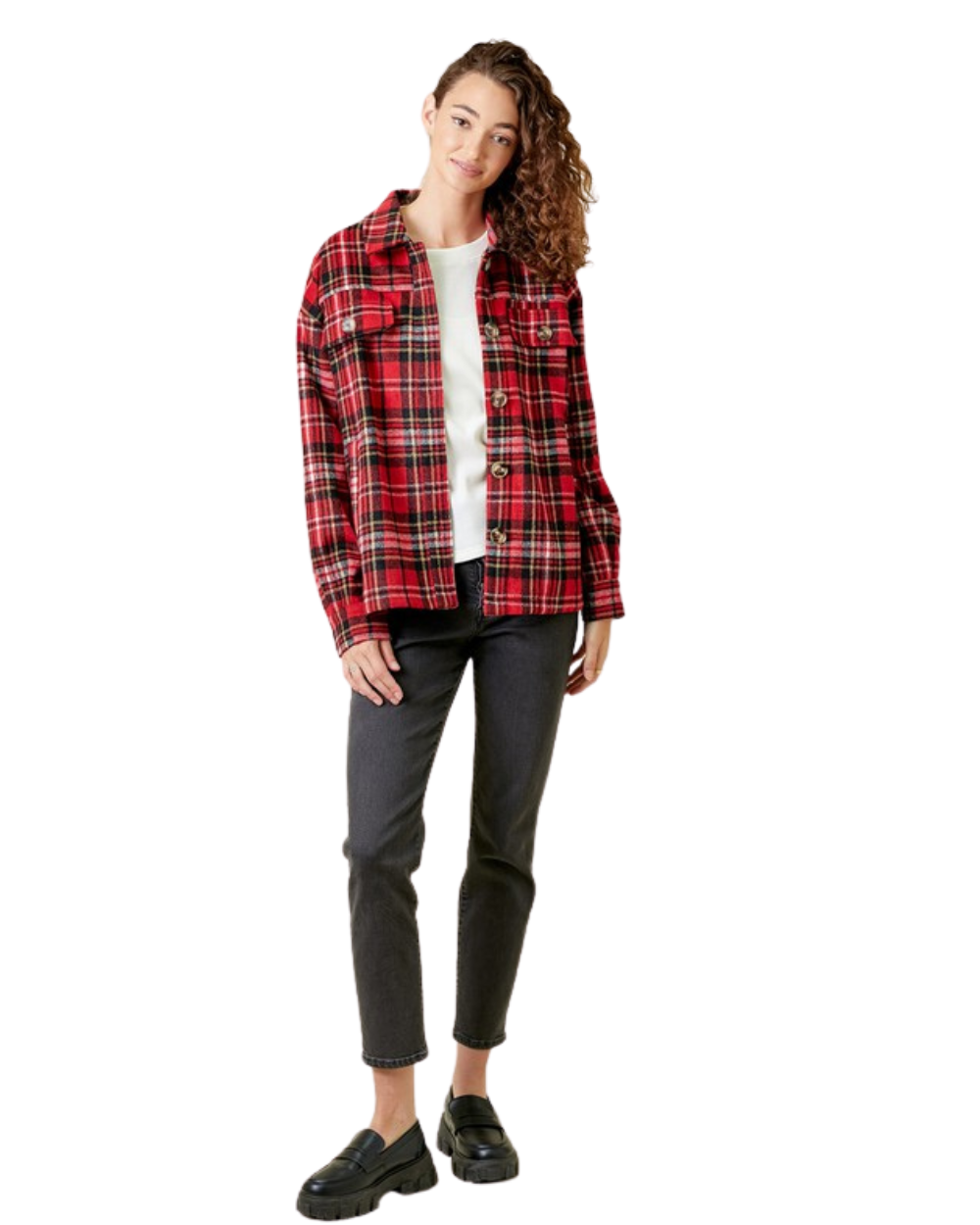 Plaid Shirt Jacket