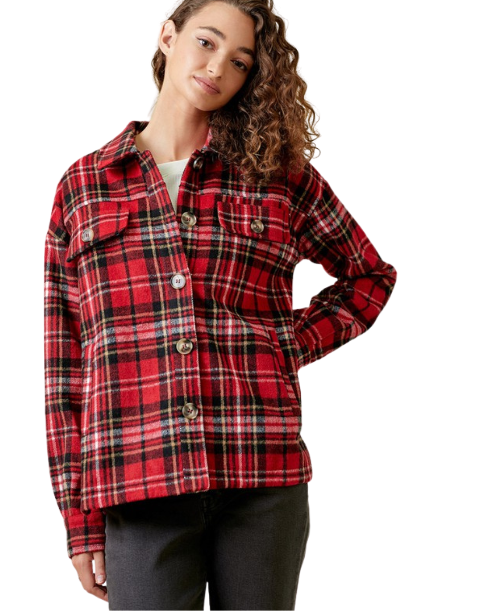 Plaid Shirt Jacket