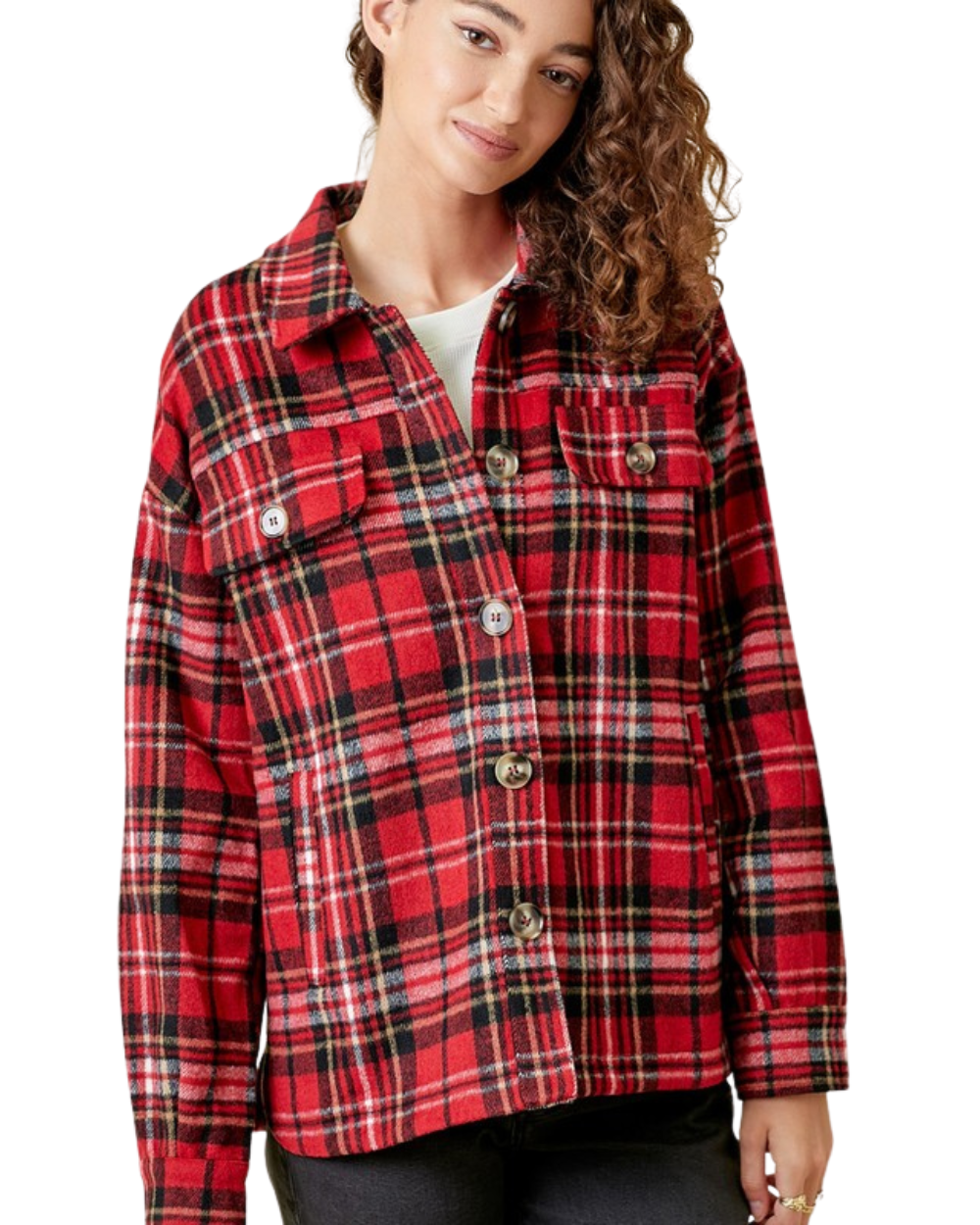 Plaid Shirt Jacket