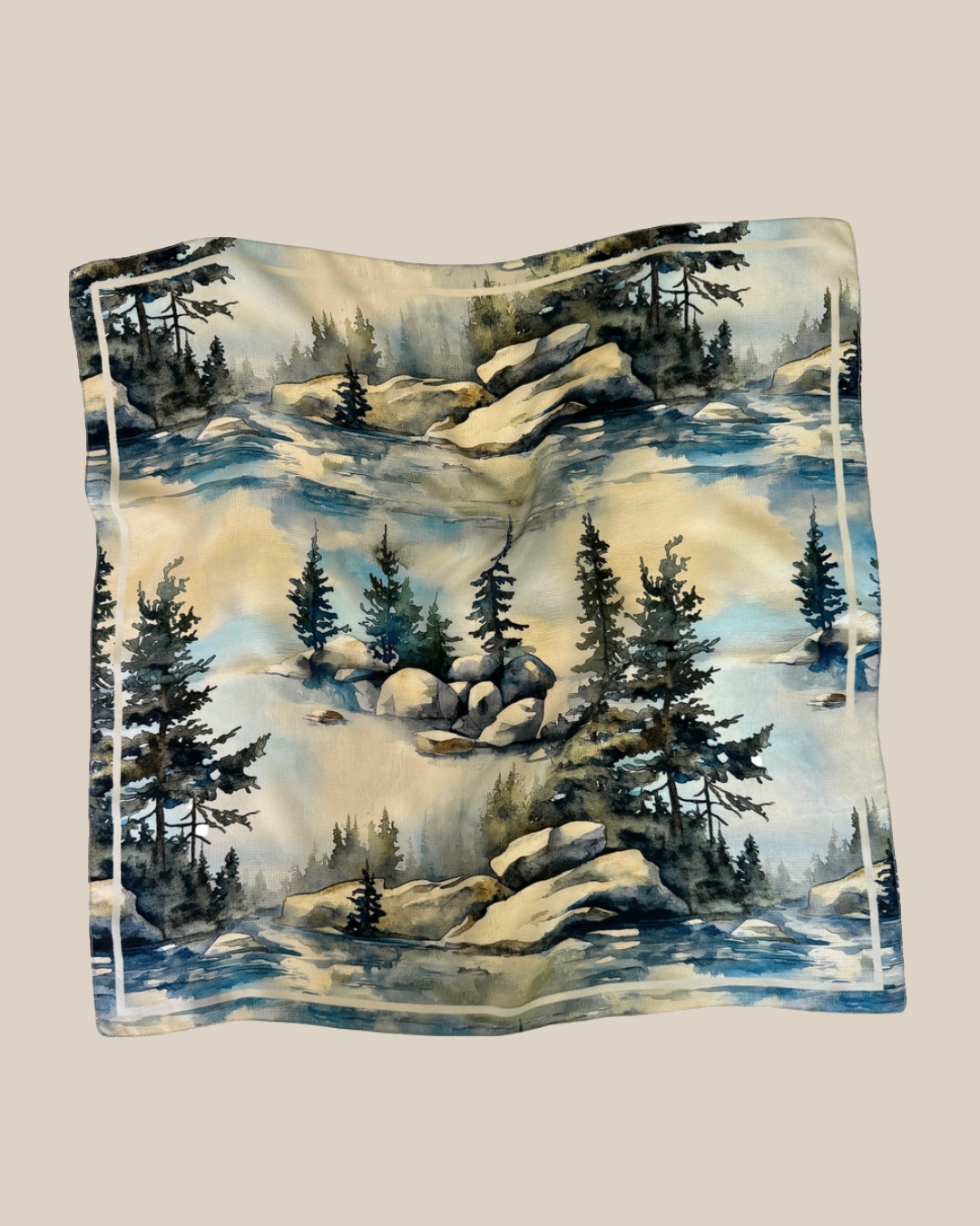 border print floral scarf