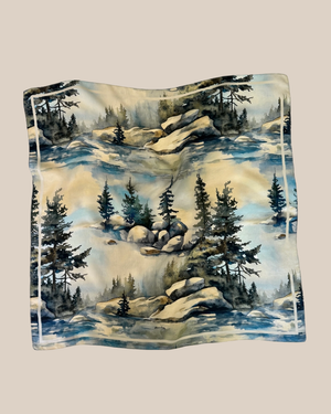 rocks and trees scarf