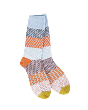 whimsical blue gallery socks