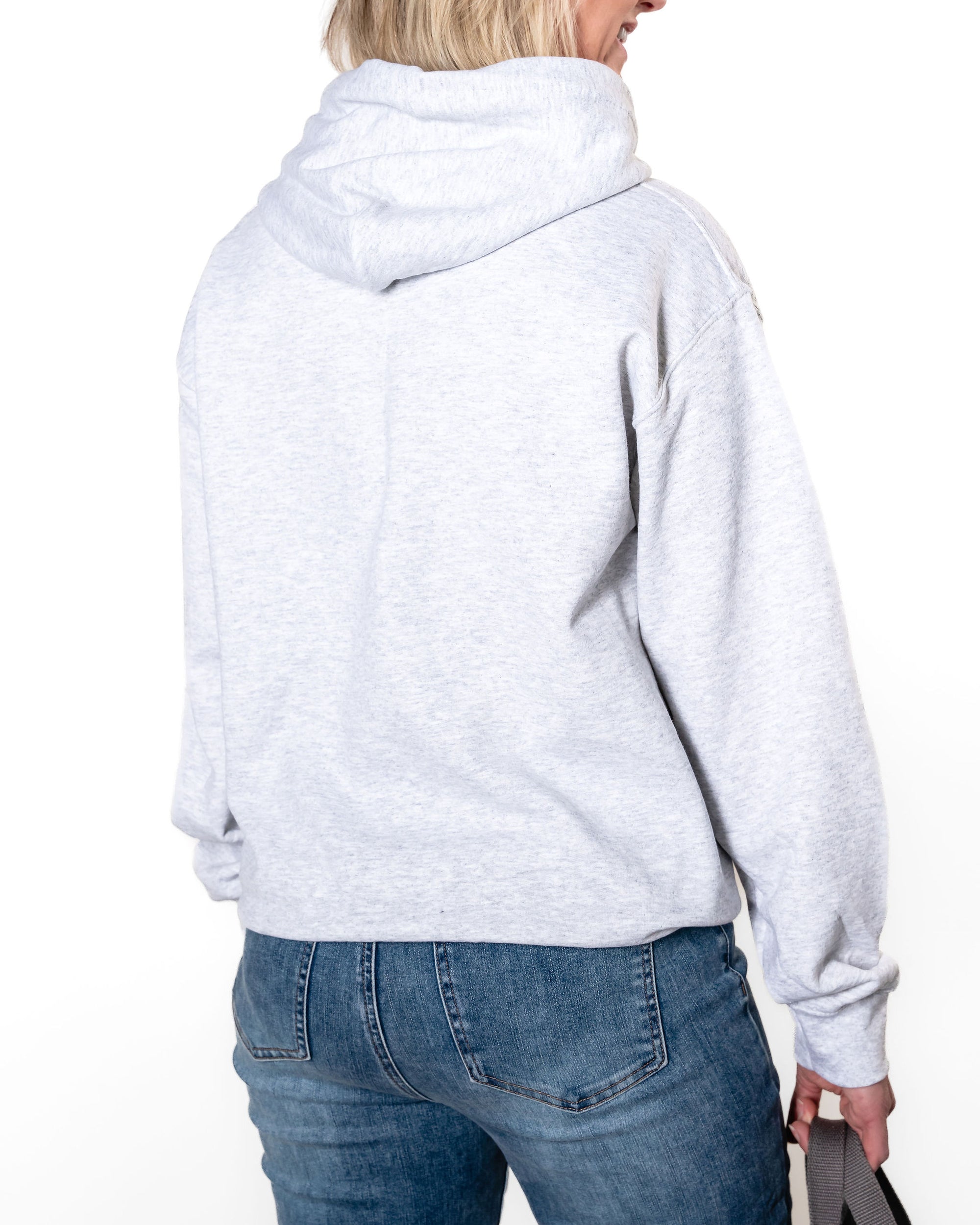back of hoodie