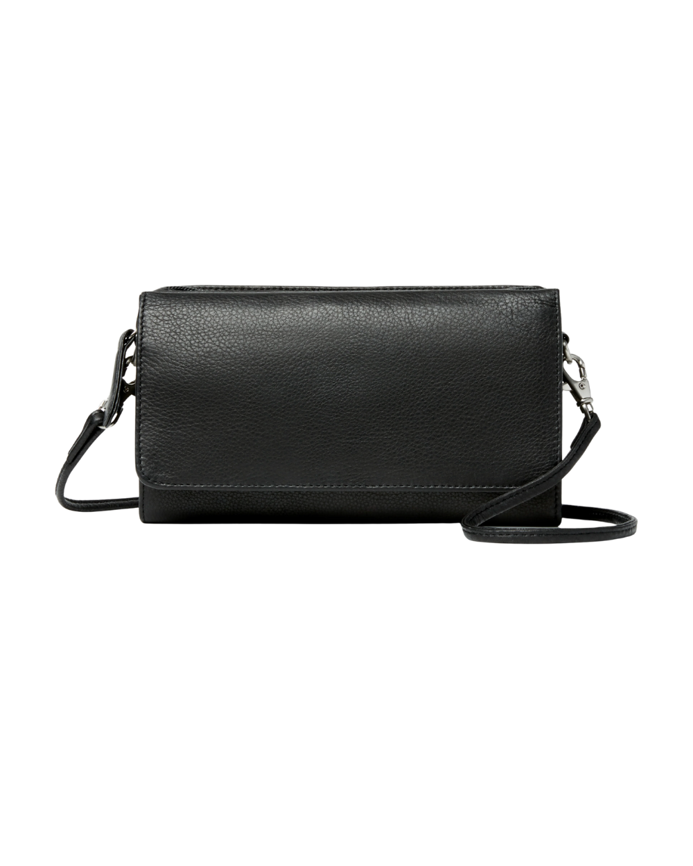 Black crossbody wallet