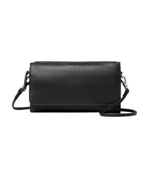 Black crossbody wallet